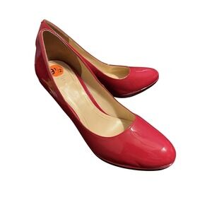 Cole Haan Red Patent Leather Pumps Womens 9.5 Classic Stiletto Heels New
